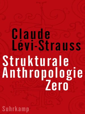cover image of Strukturale Anthropologie Zero